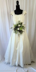 Frosted Winter Succulent Silk Wedding Bouquet