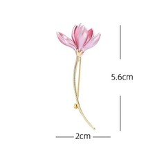 Chinese Style High-end Lotus Brooches Women Design Sense Jewelry