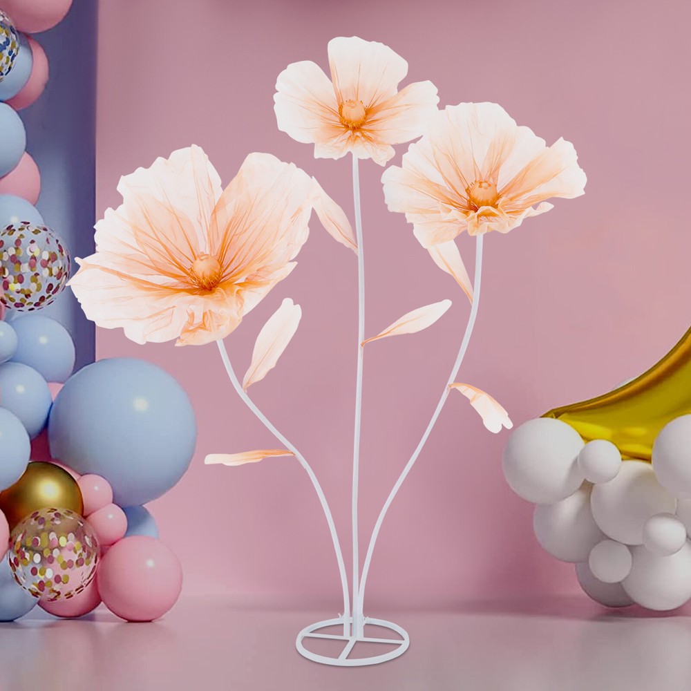 Large Artificial Wedding Flowers Three-headed Wedding Decorative Height:170cm
