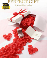 1000 Pcs Artificial Fake Rose Petals,Flower Petals for Romantic Night, Engagemen