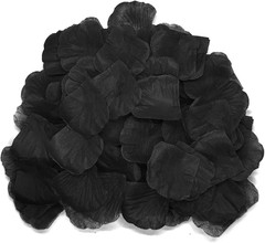 500 Pcs Exquisite Black Rose Petals, Emulation Silk Rose Petals, Artificial Flow