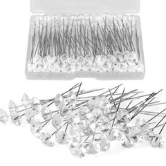 100 Clear Flower Pins For Wedding Bouquet Corsage Crafts And Sewing
