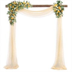 1pcs 6M Chiffon Fabric Drapes for Wedding Arch Ceremony Reception Decorations Sh
