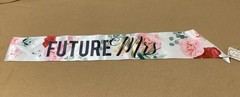 Future Mrs Sash Bridal Shower Peony Pink Rose Flower Printed