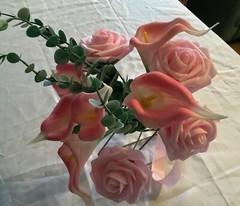 Rose and calla lily bridal bouquet…you choose color