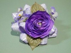 Purple Pin Corsage/Package Topper – Special Day Mother Birthday Anniversary Prom