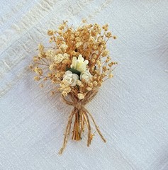 Floral boutonniere, Groom Dried Real Flowers Boutonniere