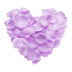 500pcs Artificial Rose Petals Fake Silk Flower Petals for Wedding, Light Purple