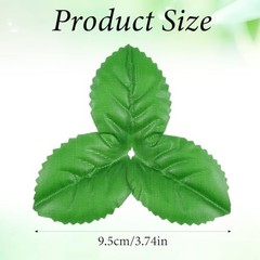 Yolev 200pcs Artificial Leaves 3.74 Inch Flower Rose Leaf Fake Leaves for Flower