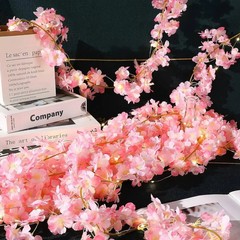 2M 20LED Cherry Blossom Fairy String Light Battery Garland
