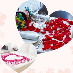 500pcs Artificial Rose Petals Fake Silk Flower Petals for Wedding, Light Purple
