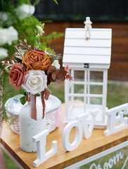 Set of 6 Assorted Flower Centerpieces Mini Floral Wedding Flowers Set for Fal…