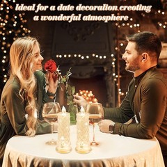 Velas LED Sin Llama, Para Bodas Y Decoración, 6 Velas Románticas LED A Pilas NEW