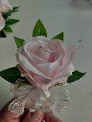 Hand Made pin on Corsage and boutonniere Set
