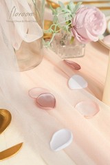 500pcs Dusty Rose Blush Faux Silk Rose Petals Wedding Flower Girl Aisle Scatter