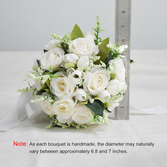 Wedding Bouquets for Bride Bridesmaid Bouquet Ivory Bridal Bouquet Artificial Ro