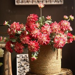 6 Pcs Artificial Dahlias,Silk Flowers with Stems,Winter Flowers Artificial fo…
