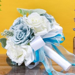 Captivating Bridesmaids Handheld Flowers Realistic Rose Bouquet for Entourages