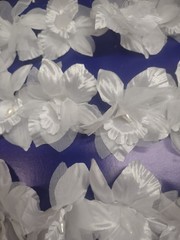 48 Piece Set, Vintage Corsage Bouquet Flowers, Millinery Orchids & Pearl Sprays