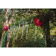 50pcs 300 ft Artificial Vine Greenery Garland for Room Decor Faux Willow Vine…