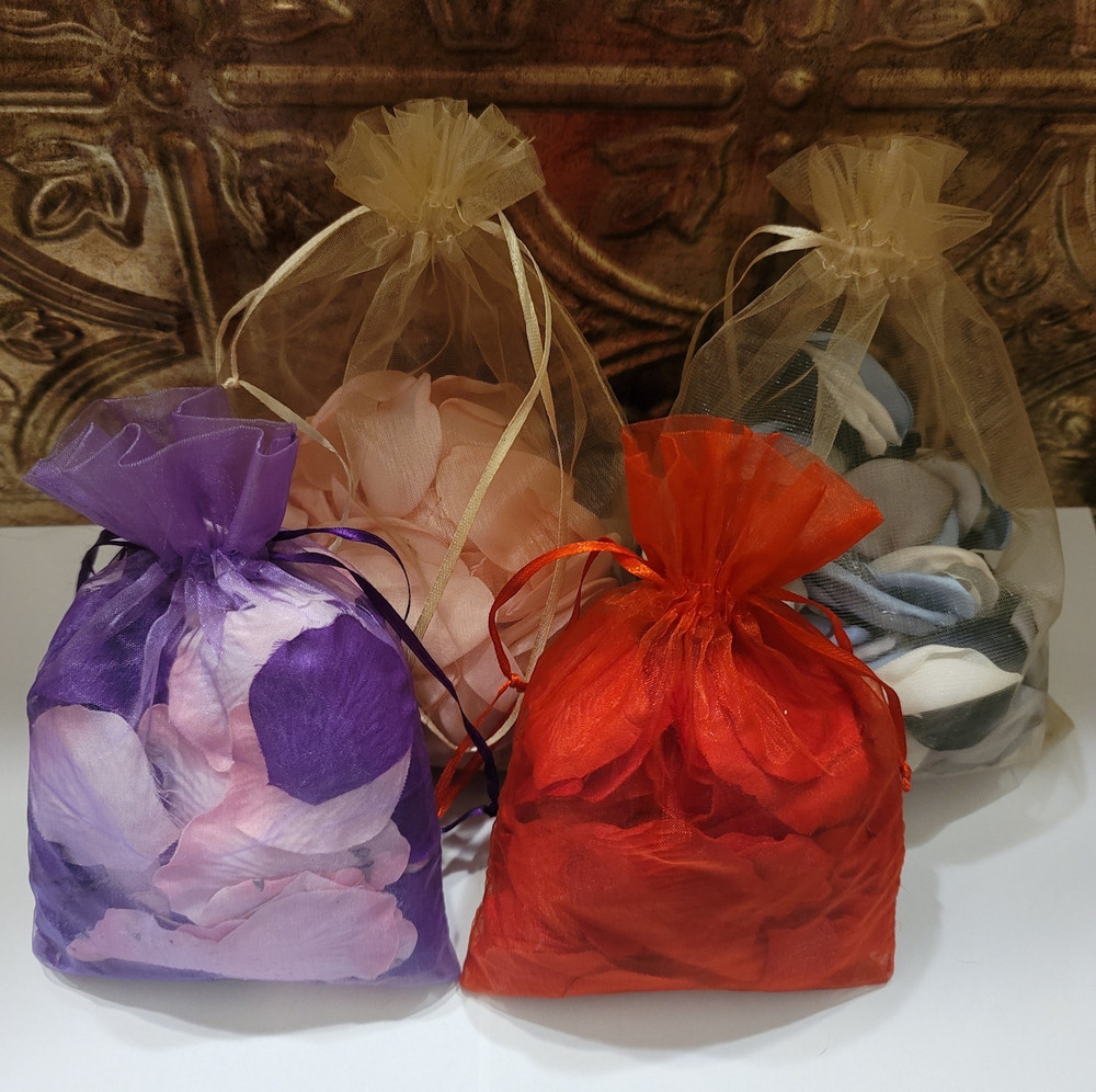 Artificial Loose Bulk Rose Petals, Multicolor, Wedding Flower Petals