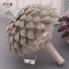 Luxurious Rhinestone Bouquet in Hand Wedding Bride Bouquet Hand Wedding Bouquet