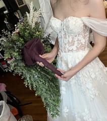 BRIDAL BOUQUETS SET OF 8! Bride Bridesmaids Artificial Wedding Flowers