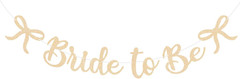 Bride to Be Banner, Rose Gold Bride to Be with Bow Glitter Bachelorette Bridal P