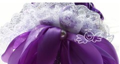 Snow White Bridal Wedding Bouquet Lace Collar 6 pcs Brooch Bouquet Collar DIY