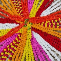 10 pc Indian Hangian Marigold Flower Garland Artificial Garland Wedding Decor