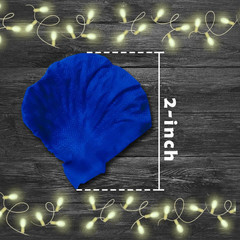 4500 Pack Blue Rose Petals,Artificial Roses Flower Petals for Romantic Night,Val