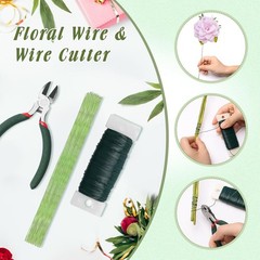 Complete 162PCS DIY Wrist Corsage Kit with Durable Wire Cutter & Floral Supplies