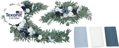 Artificial Wedding Arch Flowers Kit (Pack of 5), 2Pcss Realistic Silk Roses Flow