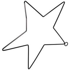 Stylish Star Wire Wreath Enhance Your DIY Skills with this Iron Frame Prop