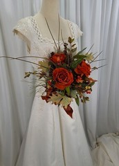 Autumn Gatherer Faux Silk Wedding Bouquet