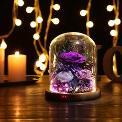 lovenfold Flowers for Delivery Preserved Rose Gifts Purple