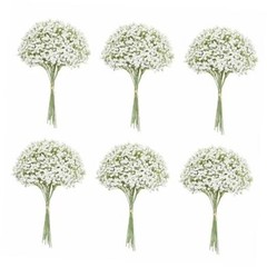 120PC Baby Breath Artificial Flowers – Babies Breath Flowers Artificial Bulk