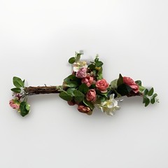 Artificial Multicolor Rose Swags Wedding Door Decoration Arrangement