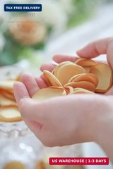 Floroom 300pcs Rose Petals Gold Faux Silk Flower Petals for Wedding Flower Girl