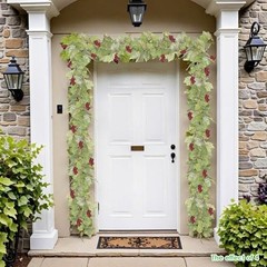 Artificial Grape Vine Leaf Garland Plant with 5 1 Summer Grape Leaf Garland