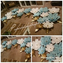 21 handmade PAPERFLOWER backdrop set♡ SALE!!!!