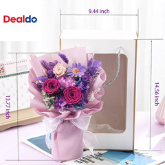 Flowers for Delivery,Preserved Flowers Bouquets,Purple Rose Bouquets That Last 1
