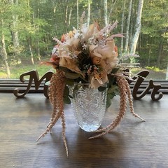 Bridal Wedding Bouquet Lovely Budget Handmade Faux Floral Champagne Yellow Pink