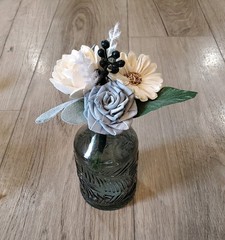 Dusty Blue Wedding Centerpieces for Jars Sage Sola Wood Flower Bouquets Shower