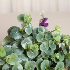 4 Bushes 19″ Frosted Green Eucalyptus Artificial Greenery Wedding Party Bouquets