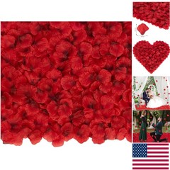 Fade-Resistant 3000 PCS Dark Red Silk Rose Petals for Stylish Event Decorations