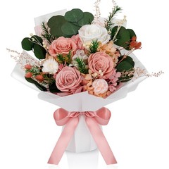 Perfectione Roses 4 Mixed Bouquet for 4 Roses, Dusty Rose 4