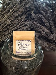 Lavender Wedding Confetti — organic, beautifully fragrant, and individually wrap