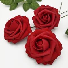 25 Artificial Flowers Rose Floral Bridal Wedding Bouquet Home Party Decoration