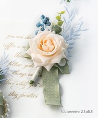 Wrist Corsage Wristlet and Boutonniere Set for Wedding Bridesmaid Mother Gran…